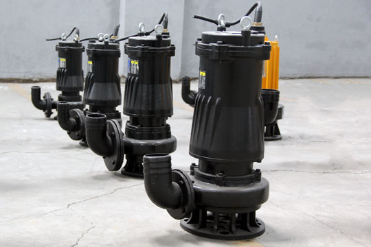 WQB black non-clogging sewage pump